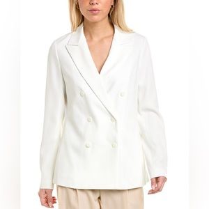 NWT Rag & Bone Classic Fit Nyx Crepe Blazer W Sz 4 White